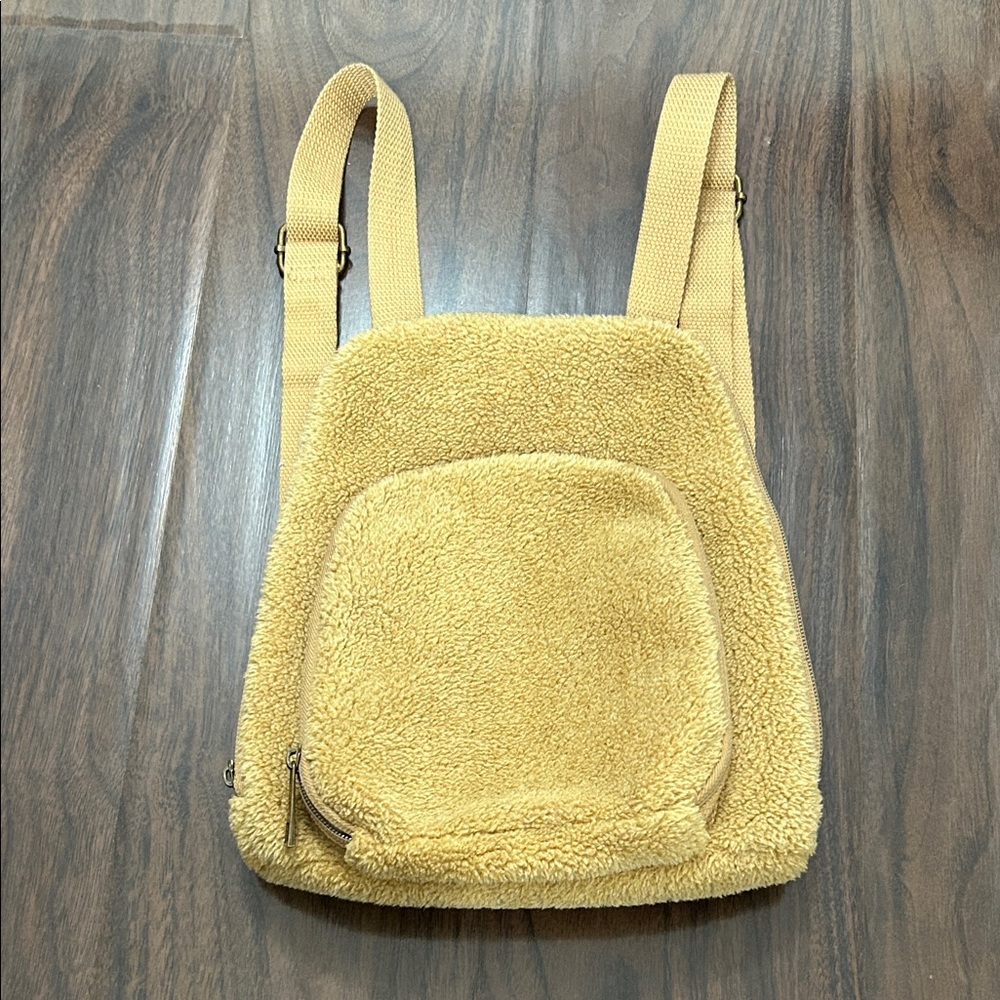 Sherpa Cozy Tan Backpack
